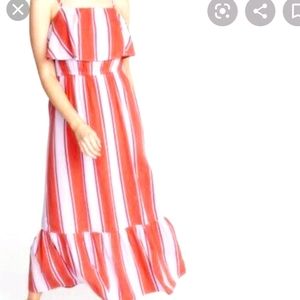 NWT Old Navy Flounce Stripe Dress Size XL